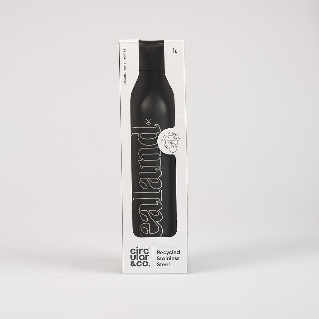 Circular&Co x Sealand 1L insulated water bottle in recycled stainless steel with click lid