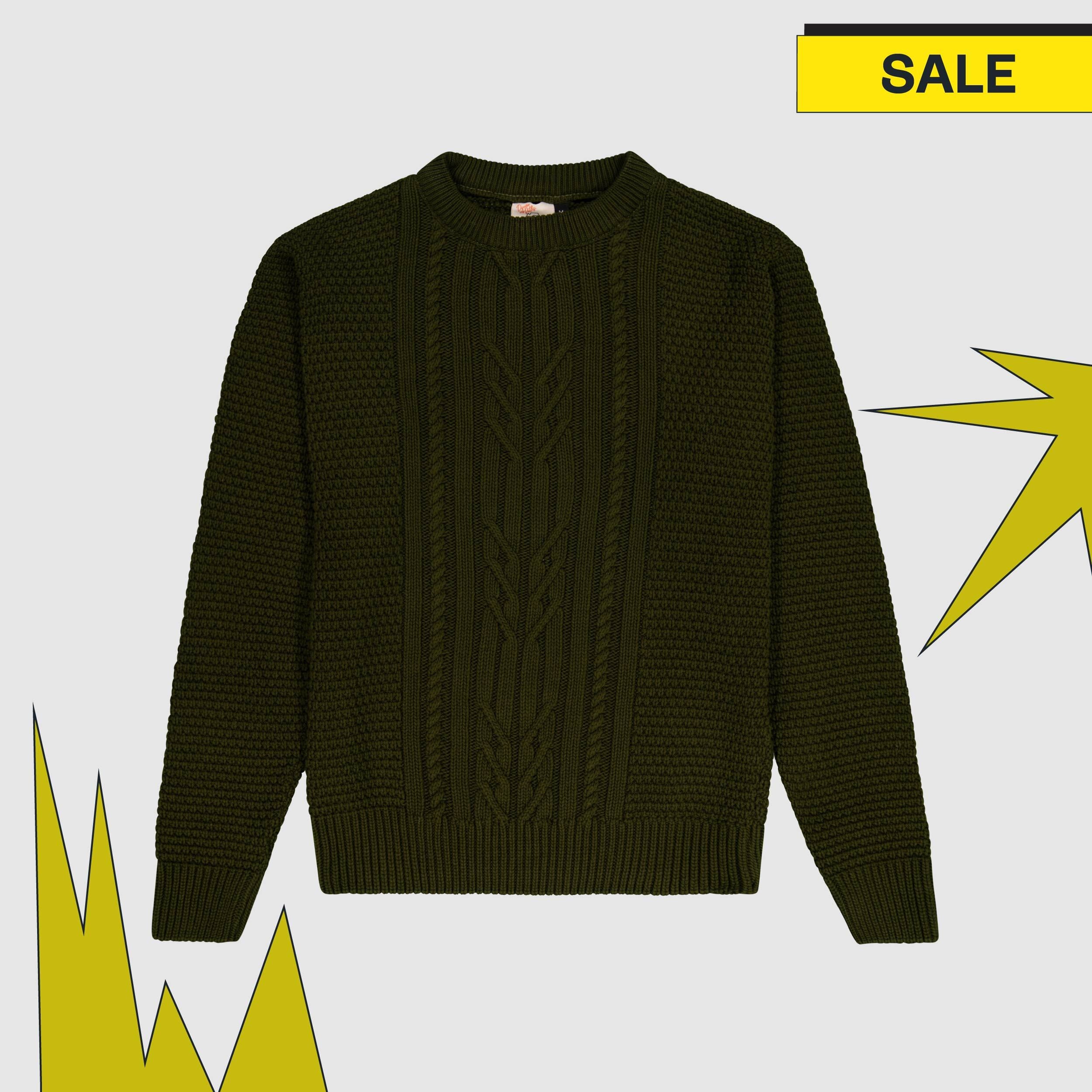 Men's Crew Cable Knit
