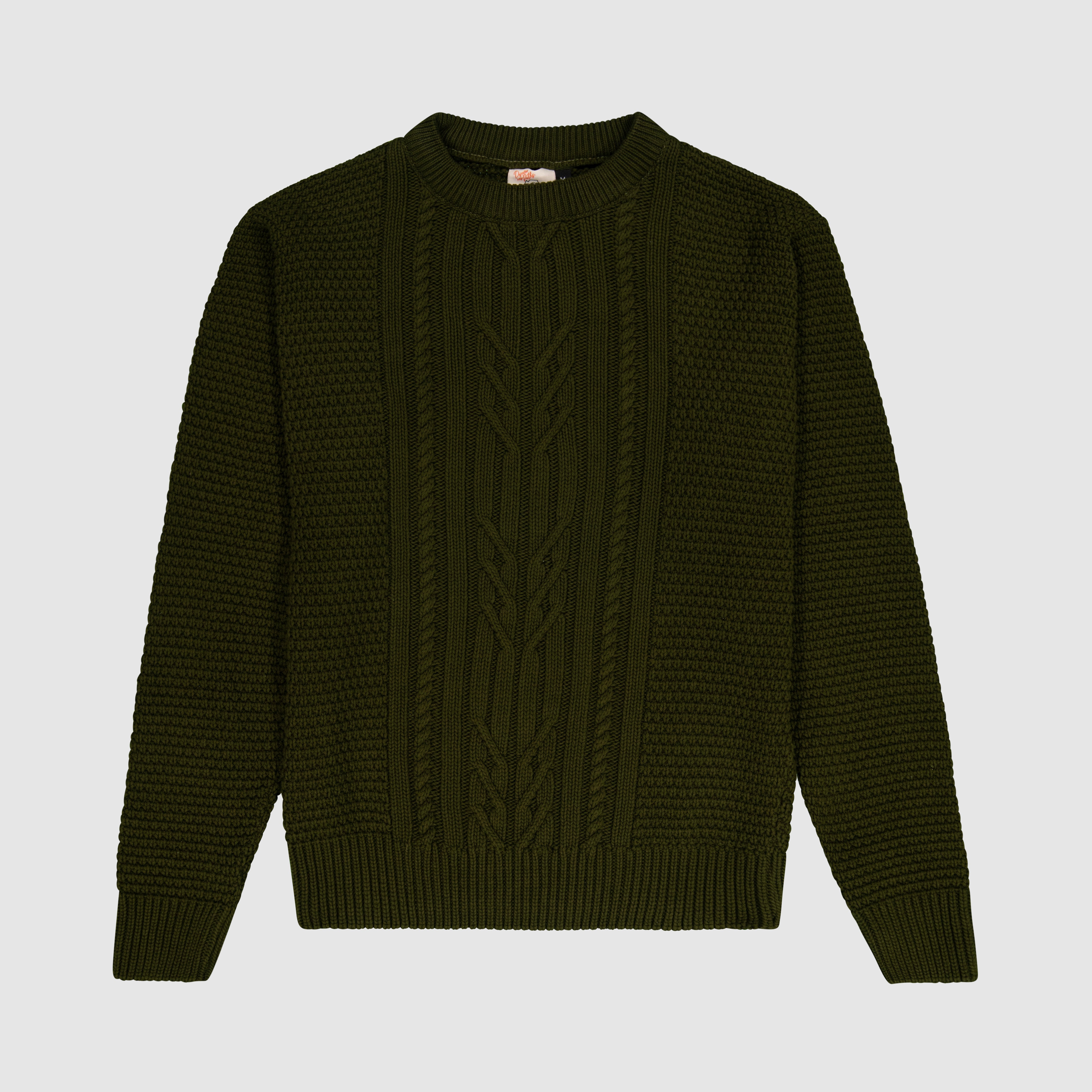 Men's Crew Cable Knit