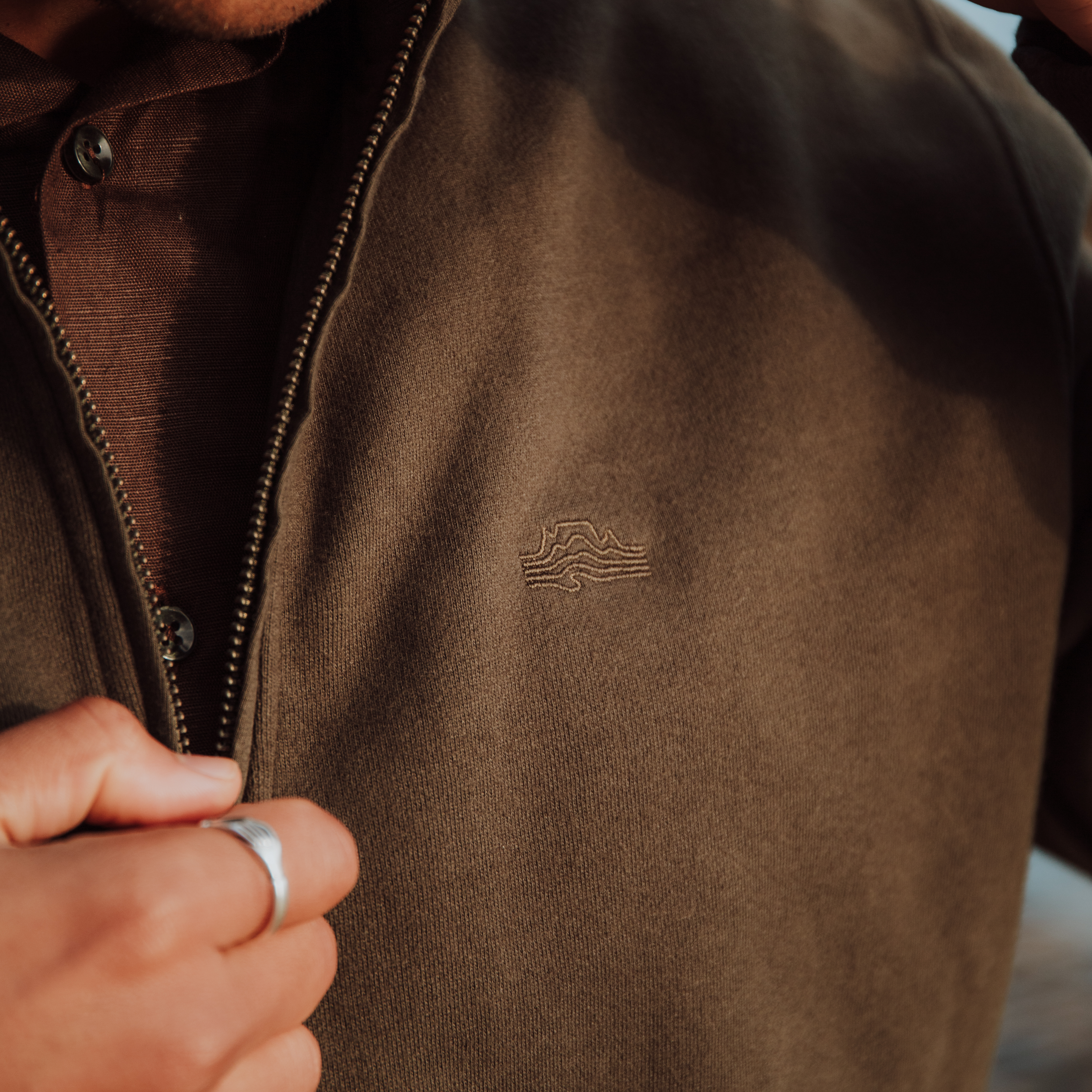 Men's Quarter Zip Sweat Top