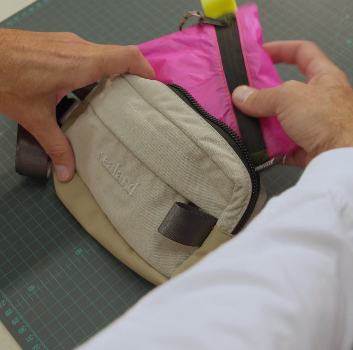 ● OPENING PROJECT ● Gear Crossbody Bag Upcycled Mini Crossbody Bag